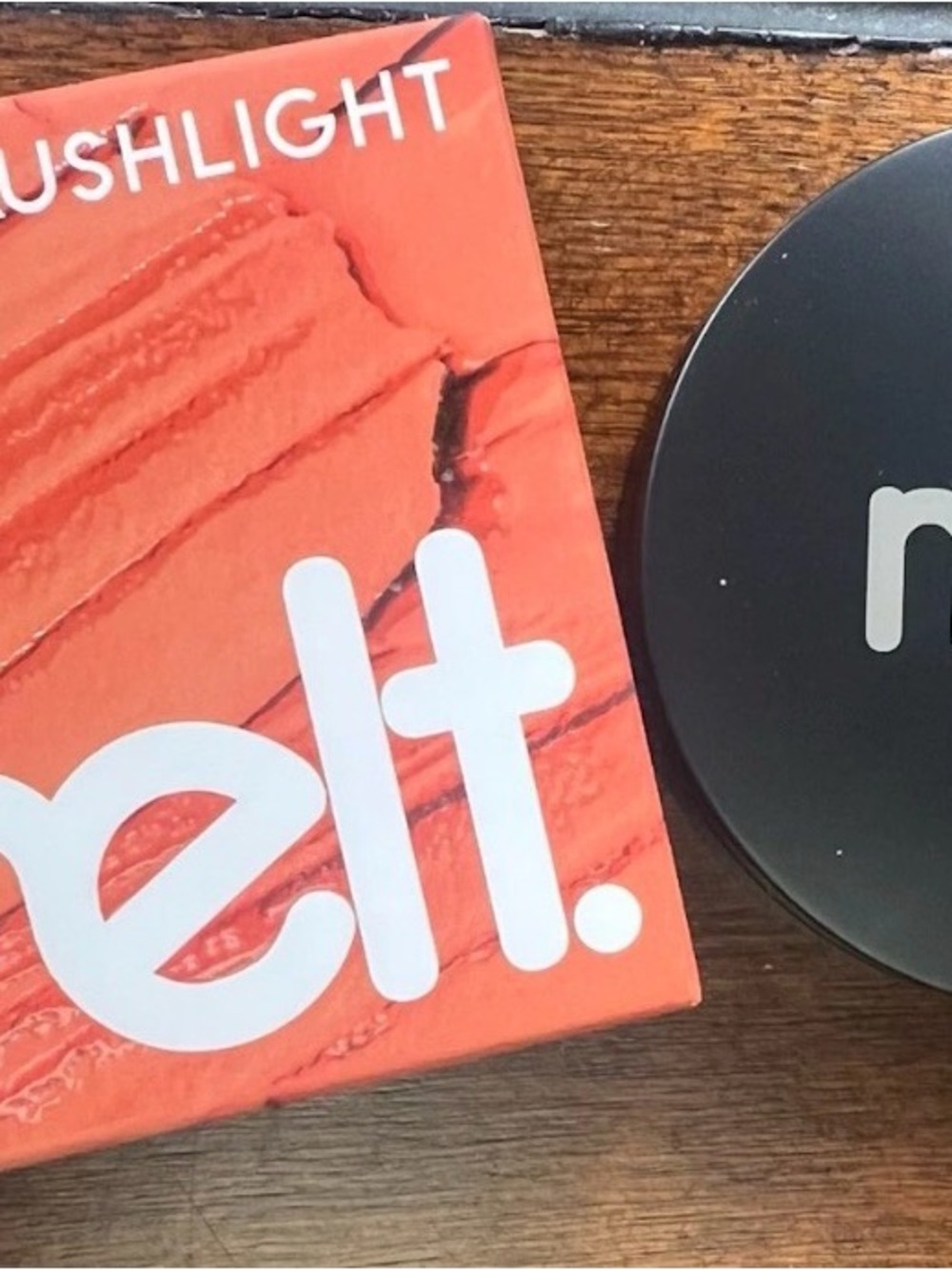 Melt Cosmetics Blushlight Compact - Coral Orange & Black